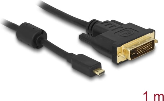 Picture of Delock HDMI cable Micro-D male > DVI 24+1 male 1 m
