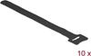 Picture of Delock Hook-and-loop fasteners L 200 mm x W 12 mm 10 pieces black