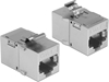 Picture of Delock Keystone Module RJ45 jack > RJ45 jack Cat.6A metal