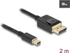Picture of Delock Mini DisplayPort to DisplayPort cable 8K 60 Hz 2 m DP 8K certified