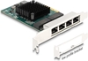 Изображение Delock PCI Express x4 Network Card Gigabit LAN 4 x RJ45 BCM