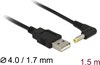 Picture of Delock Power Cable USB > DC 4.0 x 1.7 mm male 90° 1.5 m