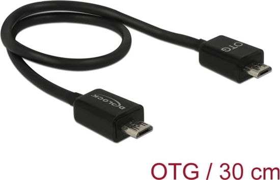 Picture of Delock Power Sharing Cable Micro USB-B male > Micro USB-B male OTG