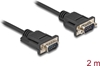 Изображение Delock RS-232 Cable Serial D-Sub9 male to male with narrow plug housing 2 m