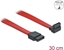 Изображение Delock SATA 3 Gb/s Cable straight to upwards angled 30 cm red