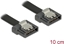 Attēls no Delock SATA 6 Gb/s Cable 10 cm black FLEXI