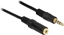 Attēls no Delock Stereo Jack Extension Cable 3.5 mm 4 pin male to female 3 m black