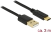 Picture of Delock USB 2.0 cable Type-A to Type-C 3 m