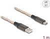 Picture of Delock USB 2.0 Cable Type-A to USB Type-C™ with RGB illumination 1 m