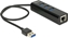Picture of Delock USB 3.0 Hub 3 Port + 1 Port Gigabit LAN 10/100/1000 Mbps