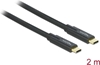 Picture of Delock USB 3.1 Gen 1 (5 Gbps) cable Type-C to Type-C 2 m PD 5 A E-Marker