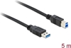 Picture of Delock USB 5 Gbps Cable Type-A male to Type-B male 5 m black