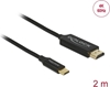 Picture of Delock USB cable Type-C to HDMI (DP Alt Mode) 4K 60 Hz 2 m coaxial