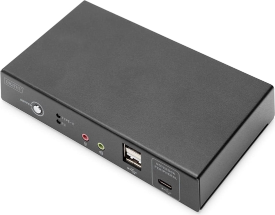 Picture of DIGITUS KVM-Switch 2-Port 4K30Hz,USB-C/USB/HDMI in/out