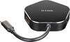 Picture of D-Link DUB-M420 laptop dock/port replicator Wired Thunderbolt 3 Black, Silver