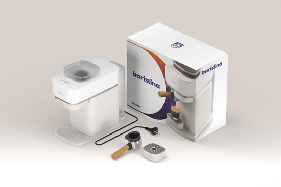 Picture of Ekspres cinieniowy Philips Baristina BAR302/20 biay mleczny/jesionowy