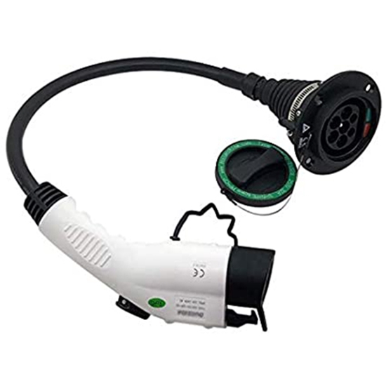 Picture of Electric Car Cable Adapter Duosida, Type 1 (Female) - Type 2 (Male)