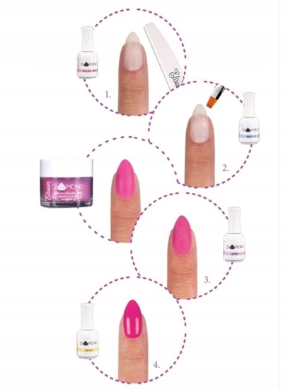 Picture of ELISIUM_Diamond 2in1 Powder proszek do manicure tytanowego DC907 Milk Chocolate 23g