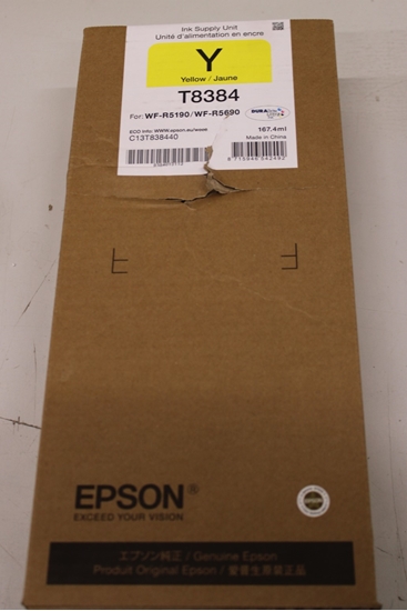 Изображение EPSON SALE OUT. WF-R5xxx Ink Cartridge XL Yellow | Cartridge | C13T838440 | Ink cartridge | Yellow | DAMAGED PACKAGING