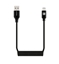 Изображение Evelatus AutoSpring Coiled Cable USB A to Lightning 1.2M cable Black