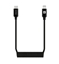 Picture of Evelatus AutoSpring Coiled Cable USB C to Lightning connector 1.2M black cable