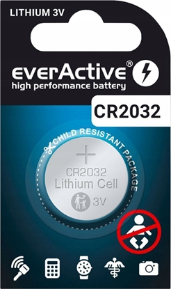 Attēls no EverActive Bateria everActive litowa CR2032 blister 5szt.