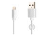 Picture of Fixed | Data And Charging Cable With USB/lightning Connectors | White