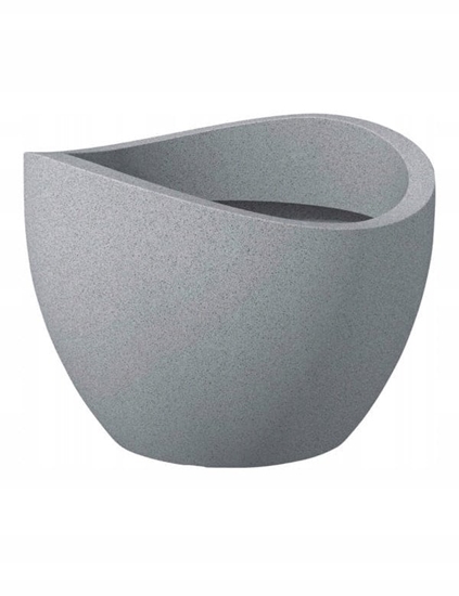 Picture of FLOWERPOT PLASTIC 250/50 STONY GREY D50