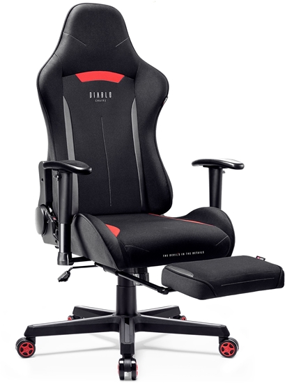 Изображение Fotel Diablo Chairs Zestaw: Fotel gamingowy X-Starter + podnóek