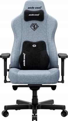 Изображение Fotel gamingowy materiaowy Anda Seat Kaiser 3E XL Gray Blue Fabric