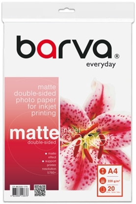 Picture of Fotopopierius Barva (IP-BE220-175) Everyday Dvipusis Matinis 220 g/m², A4, 20 lapų