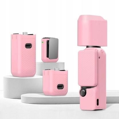 Изображение Futera Etui Case Pokrowiec Ochronny 6w1 Do Dji Osmo Pocket 3 Róowy Tpu / Pu774f