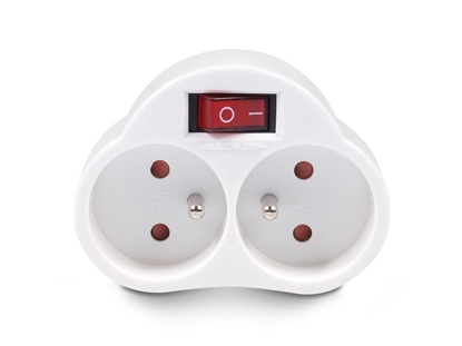 Picture of Gniazdko prądowe X2 z wyłącznikiem Energy MCE31 3680W