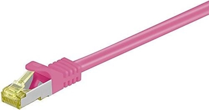 Изображение Goobay Wentronic goobay - Patch- Cable - RJ- 45 (M) to RJ- 45 (M) - 5,0m - SFTP, PiMF - Cat.7 RohCable - halogen free, shaped - Magenta (91623)