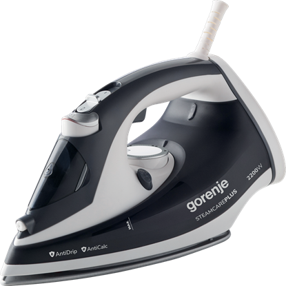 Attēls no Gorenje | SIH2200DGT | Steam Iron | 2200 W | Water tank capacity 280 ml | Continuous steam 30 g/min | Steam boost performance 90 g/min