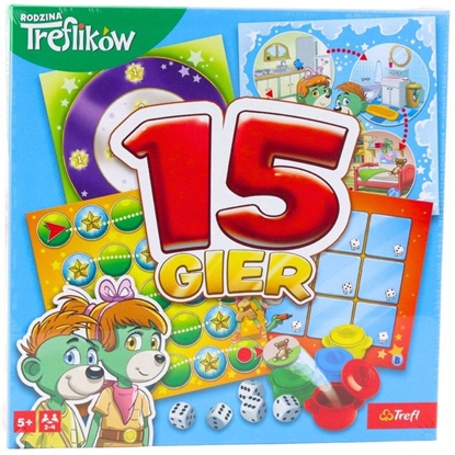 Picture of Gra planszowa 15 gier Rodzina Treflików Trefl 02823 EDUKAMP