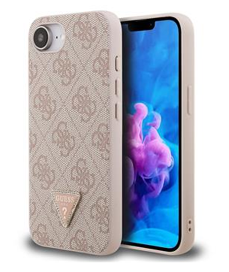 Picture of Guess PU 4G Strass Triangle Metal Logo Case for Apple iPhone 16e
