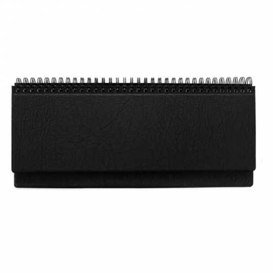 Picture of Horizontal table calendar Memo PVC 2026m. Black