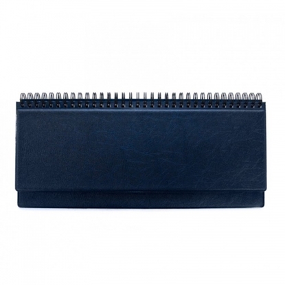 Picture of Horizontal table calendar Memo PVC 2026m. Blue