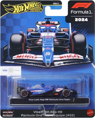Attēls no HOT WHEELS PREMIUM Racing VCARB 2024 Yuki Tsunoda Car Model (JBM14)