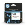 Изображение HP 303 Tri-color Original ink cartridge Standard Yield Cyan, Magenta, Yellow