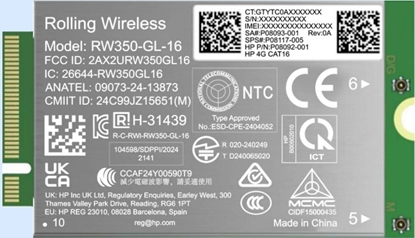 Attēls no HP 4G LTE-AP Cat 16 WWAN