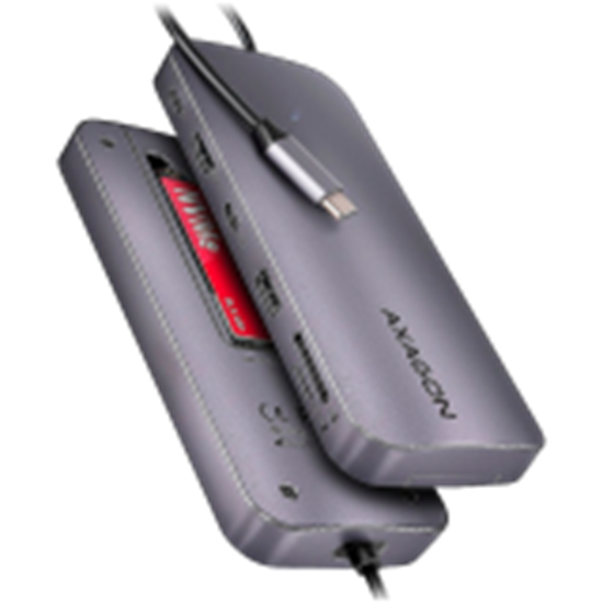 Изображение I/O HUB USB-C 6IN1/0.2M HMC-6GM2 AXAGON