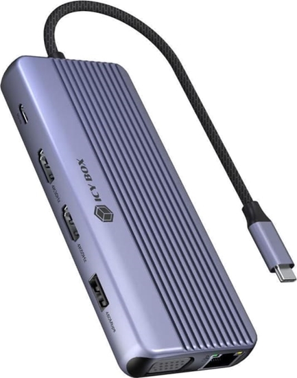 Picture of Icy Box IB-DK4062-CPD Vadu USB 3.2 Gen 1 (3.1 Gen 1) Type-C Antracīts