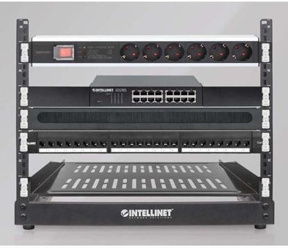 Attēls no Intellinet Network Solutions Zacisk do montau w racku bez uycia narzdzi 1 HE 12 sztuk