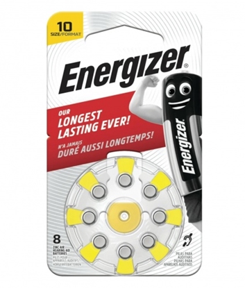 Изображение Izmērs 10 baterijas 1.45V Energizer Zn-Air PR70 iepakojumā 8 gb.