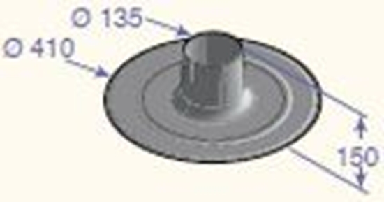 Picture of Izvads caur taisnu jumtu D150, CX103