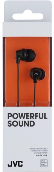 Picture of JVC HA-FX10-B-E PowerFul Sound Headphones Black