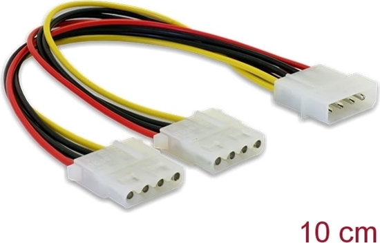 Picture of Kabelis Power Y 2 x 4pin Molex, Delock