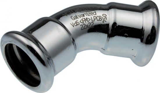 Picture of Karbona līkums 45° 66,7x66,7 i-i (Steel) KAN-therm